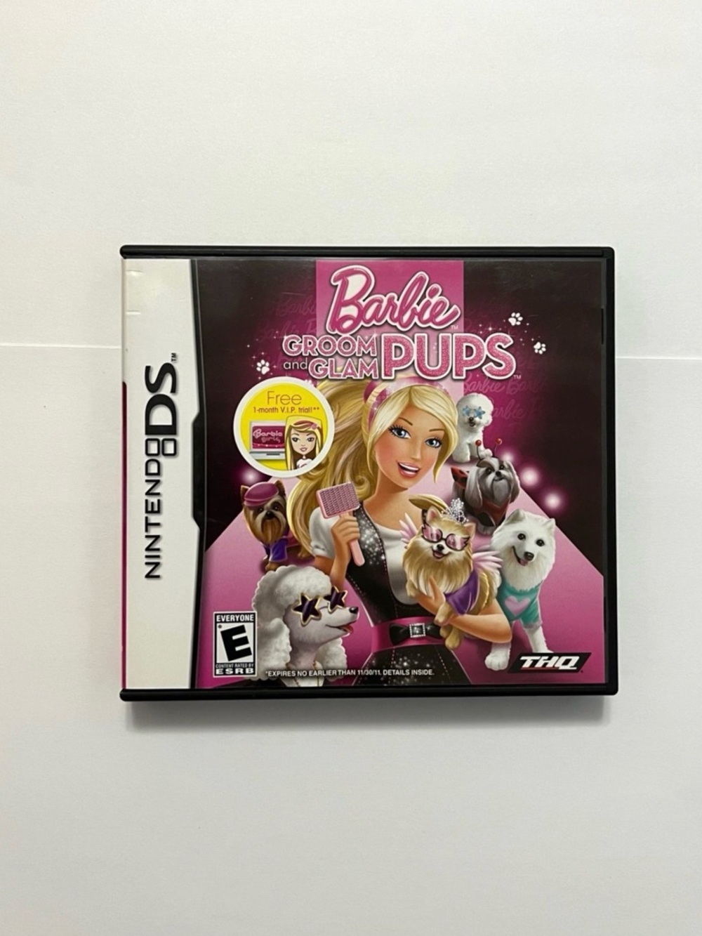 Barbie: Groom and Glam Pups (Nintendo DS, 2010) CIB Complete & Tested